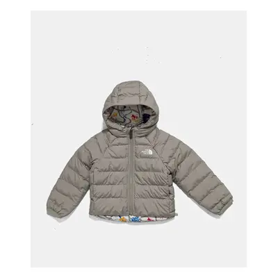 Dětská oboustranná bunda The North Face REVERSIBLE PERRITO HOODED JACKET šedá barva, NF0A88VJ1I4