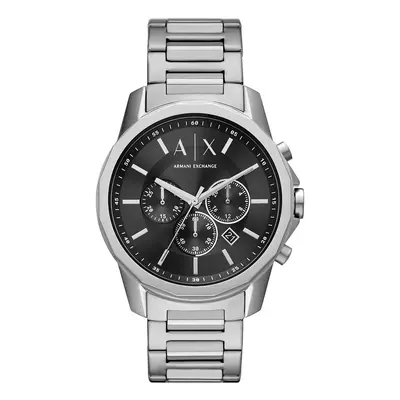 Hodinky Armani Exchange pánské, stříbrná barva