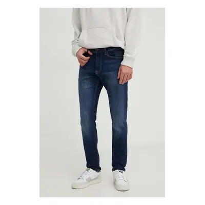 Džíny Tommy Jeans pánské, tmavomodrá barva, DM0DM18729