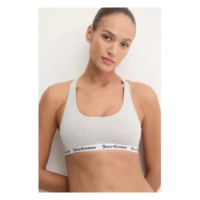 Podprsenka Juicy Couture VERITY BRALETTE šedá barva, melanž, JCLBT223517