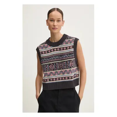 Bavlněná vesta Quiksilver Sweater Tank šedá barva, EQYSW03318