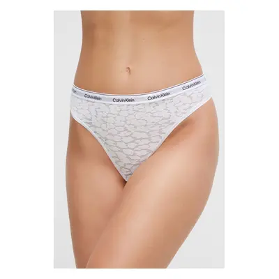 Tanga Calvin Klein Underwear bílá barva