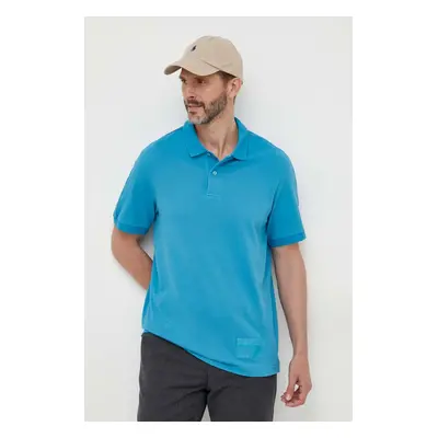 Bavlněné polo tričko Armani Exchange s aplikací