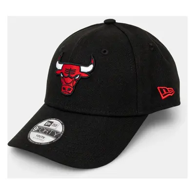 Dětská baseballová čepice New Era CHICAGO BULLS černá barva, s aplikací, 11405644