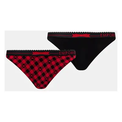 Kalhotky Emporio Armani Underwear 2-pack černá barva, 164752 4F225