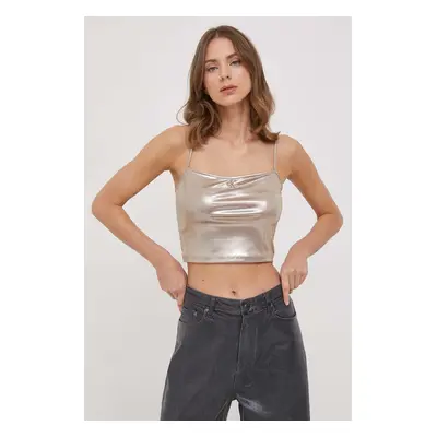 Top Calvin Klein Jeans dámský, zlatá barva, J20J222569