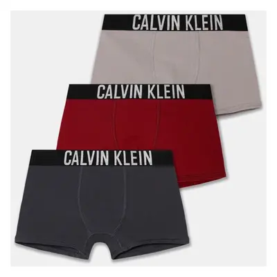 Dětské boxerky Calvin Klein Underwear 3-pack červená barva, B70B700499