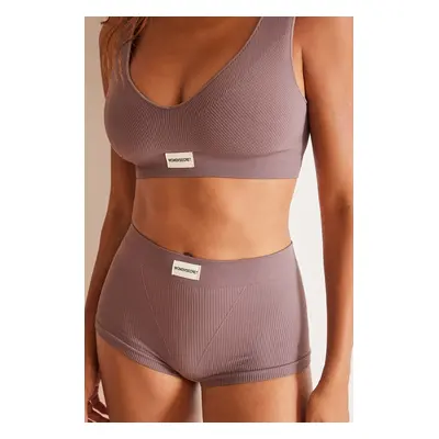 Boxerky women'secret SEAMLESS 1 fialová barva, 5128083