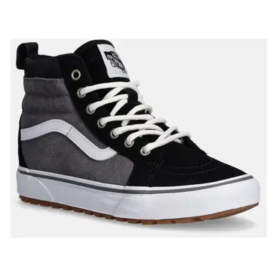 Dětské kožené kecky Vans MTE SK8-Hi šedá barva, VN000D2UN421