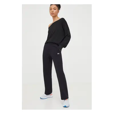 Tepláky Dkny černá barva, hladké, DP3P3406