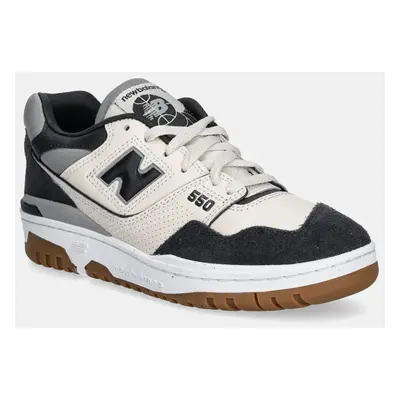 Kožené sneakers boty New Balance 550 šedá barva, BBW550HJ