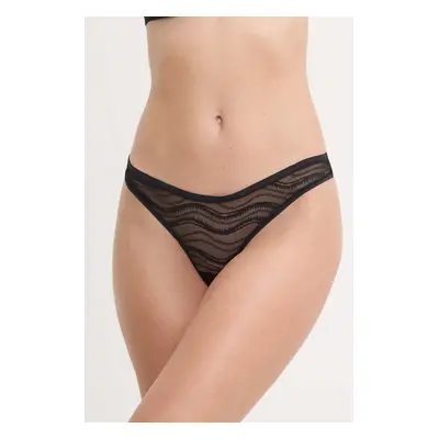 Tanga Calvin Klein Underwear černá barva, 000QD3971E