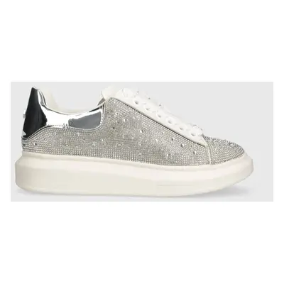 Sneakers boty Steve Madden Glimmer-R stříbrná barva, SM11001471