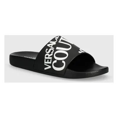 Pantofle Versace Jeans Couture Slide pánské, černá barva, 76YA3SQ1 71352 899