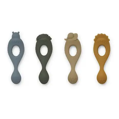 Sada lžiček pro děti Liewood Liva silicone spoon 4-pack LW15223