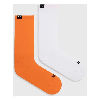 Ponožky Puma 2-pack dámské, oranžová barva, 938384