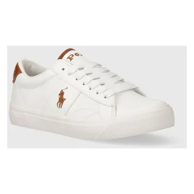 Dětské sneakers boty Polo Ralph Lauren bílá barva