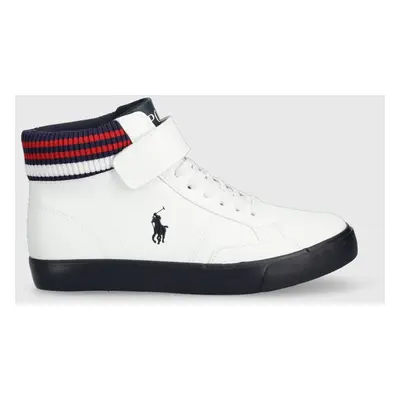 Dětské sneakers boty Polo Ralph Lauren bílá barva