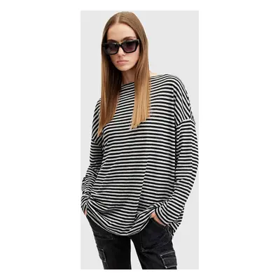 Halenka AllSaints RITA STRIPE TEE dámská, bílá barva, vzorovaná, W003JY