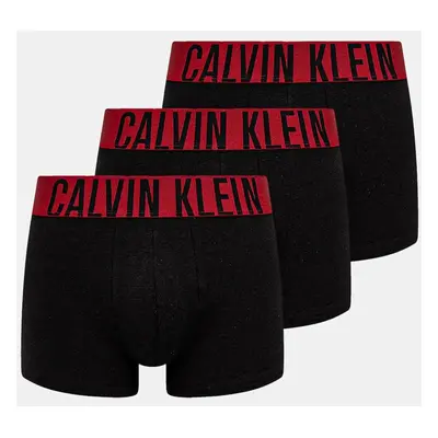 Boxerky Calvin Klein Underwear 3-pack pánské, černá barva, 000NB3608A