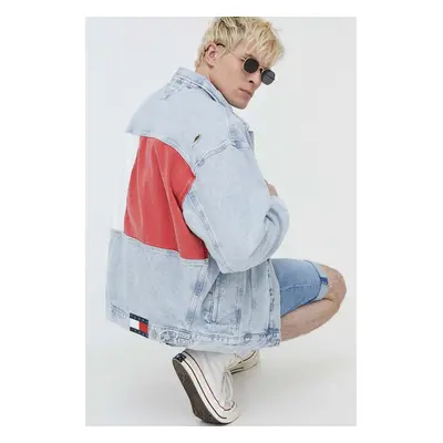 Džínová bunda Tommy Jeans pánská, přechodná, DM0DM18774