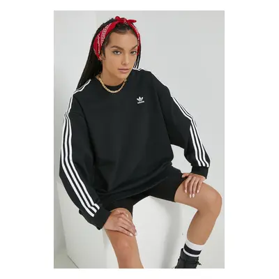 Bavlněné šaty adidas Originals černá barva,, HM4688-BLACK