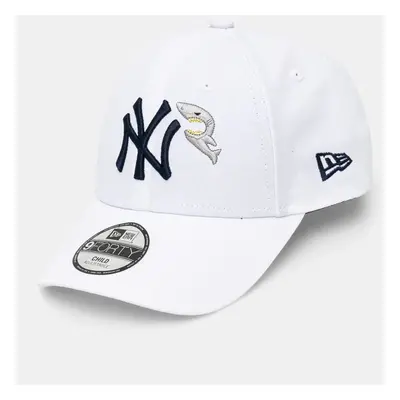 Dětská baseballová čepice New Era NEW YORK YANKEES bílá barva, s aplikací, 60565294