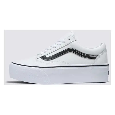 Semišové tenisky Vans Old Skool Stackform bílá barva, VN0A7Q5MTWB1