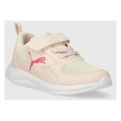 Dětské sneakers boty Puma Fun Racer AC PS béžová barva