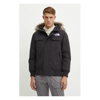 Bunda The North Face McMurdo Bomber pánská, černá barva, zimní, NF0A5GD9JK31