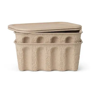 Úložný box ferm LIVING Paper Pulp Box 2-pack