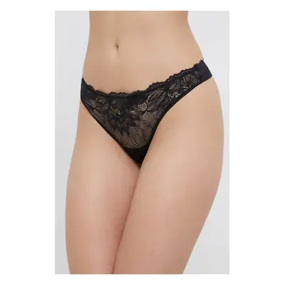 Tanga Calvin Klein Underwear černá barva, 000QF6397E