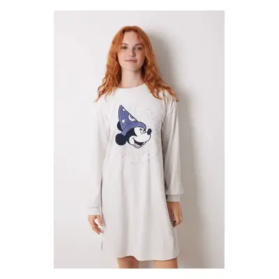 Noční košilka women'secret MICKEY dámská, šedá barva, 4448053