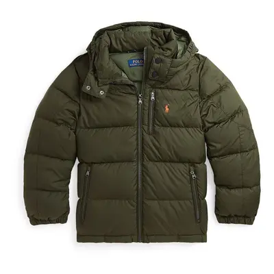 Dětská bunda Polo Ralph Lauren zelená barva, 323940328004