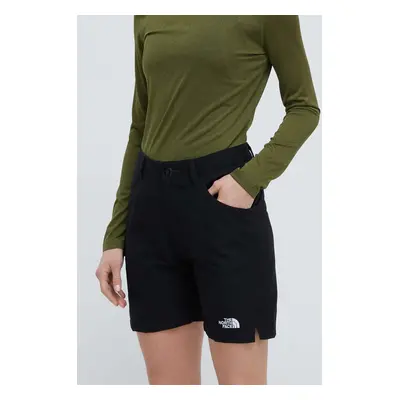 Outdoorové šortky The North Face Horizon černá barva, high waist, NF0A8251JK31