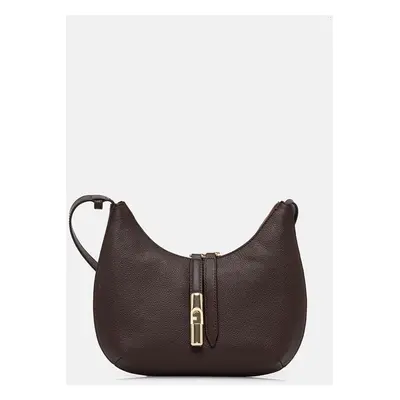 Kožená kabelka Furla hnědá barva, WB01500.BX3353.2460S