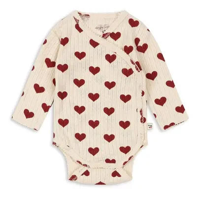 Bavlněné kojenecké body Konges Sløjd MINNIE NEWBORN BODY GOTS KS101609