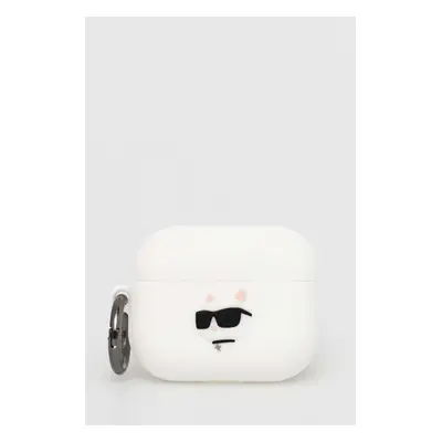 Kryt pro airpods pro Karl Lagerfeld AirPods Pro 2 cover bílá barva