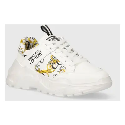 Kožené sneakers boty Versace Jeans Couture Speedtrack bílá barva, 76YA3SC2 ZPA52 G03