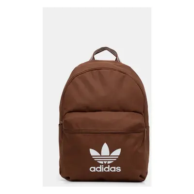 Batoh adidas Originals Adicolor hnědá barva, velký, s potiskem, IX7458