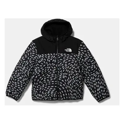 Dětská oboustranná bunda The North Face REVERSIBLE SHASTA F/Z HOODED JACKET černá barva, NF0A88T