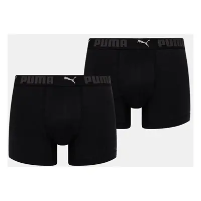 Boxerky Puma 2-pack pánské, černá barva, 935521