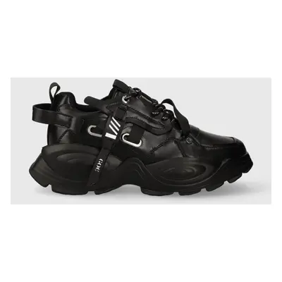 Kožené sneakers boty GOE černá barva, MM2N4014.BLACK