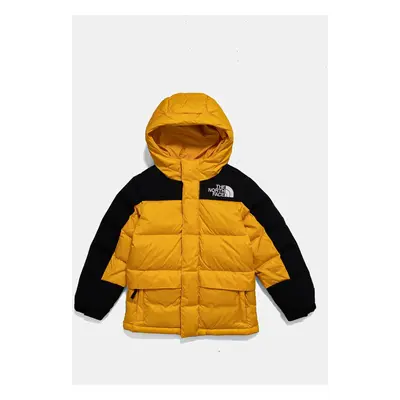 Dětská péřová bunda The North Face HMLYN DOWN SHORT PARKA žlutá barva, NF0A88UY56P1