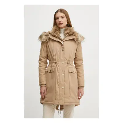 Parka Marciano Guess WINNIE dámská, béžová barva, přechodná, 4BGL12 7182A