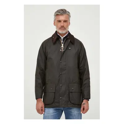 Bavlněná bunda Barbour Classic Beaufort Wax Jacket zelená barva, MWX0002