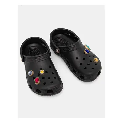 Pantofle Crocs CLASSIC JEWEL CLOG černá barva, 210716