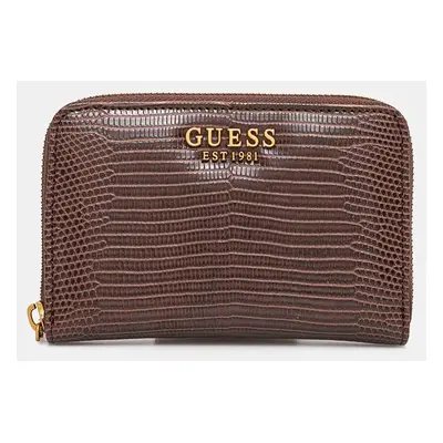 Peněženka Guess SIBEL hnědá barva, SWKB95 06140