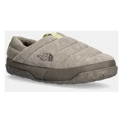 Pantofle The North Face Nuptse Mule Corduroy šedá barva, NF0A7W4M5II1