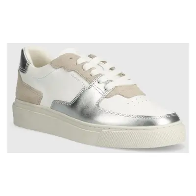 Kožené sneakers boty Gant Julice bílá barva, 28531498.G211